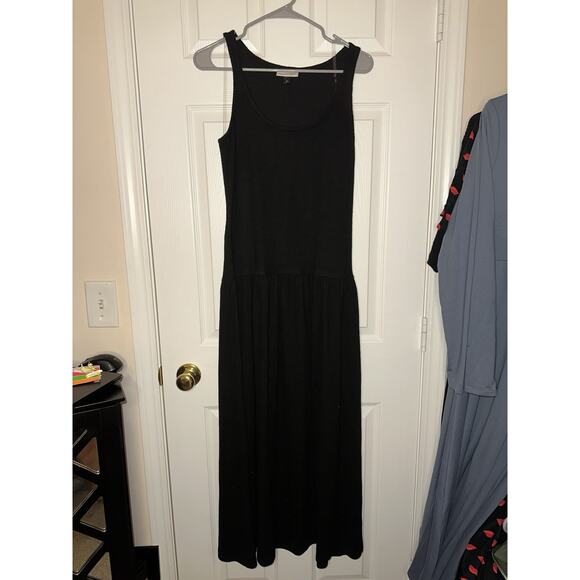 Women's Drop Waist Knit Midi Slip Dress - Universal Thread™ Black size XL NWOT - Picture 3 of 4
